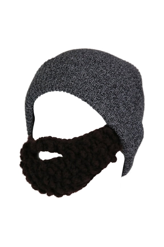 Elastic Beard Hat Winter Knit Balaclava Hat for Teens Men Keep Full Face Cover Masquerade Theater Performances Supplies