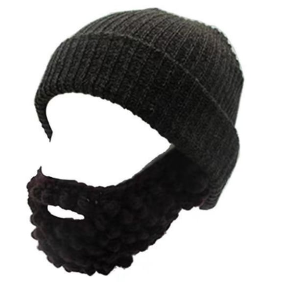 Elastic Beard Hat Winter Knit Hat for Teens Men Keep Full Face Cover Masquerade Theater Performances Supplies