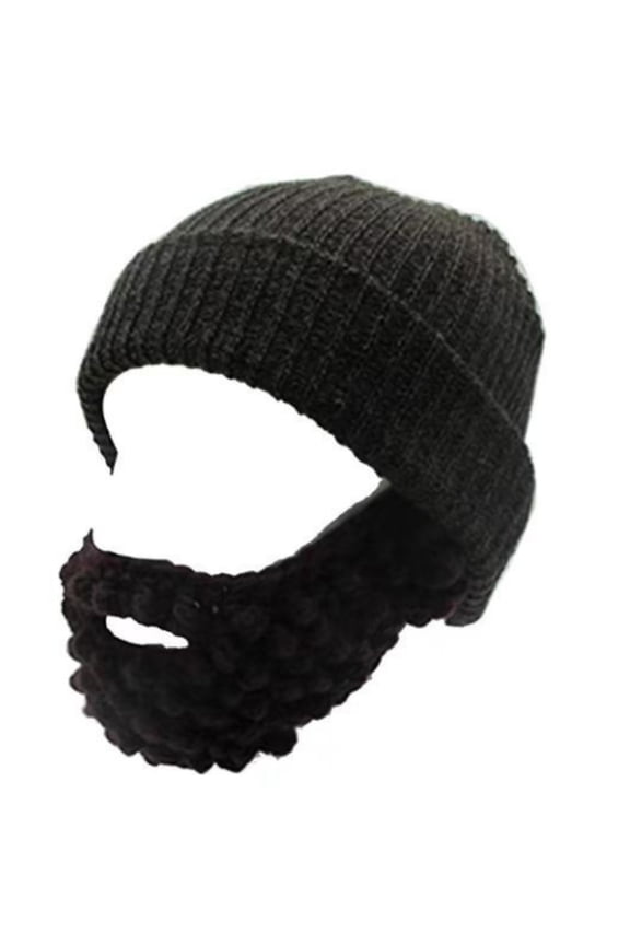 Elastic Beard Hat Winter Knit Hat for Teens Men Keep Full Face Cover Masquerade Theater Performances Supplies