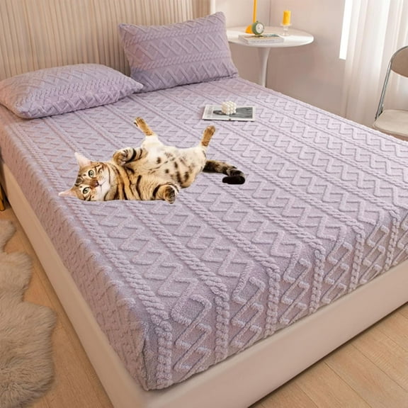 Elastic Bed Sheets - Deep Pocket Fitted Sheet with Plush Soft Fabric, Multiple Sizes (Twin, Queen, King) - Cozy & Breathable for All Mattress Types, Machine Washable