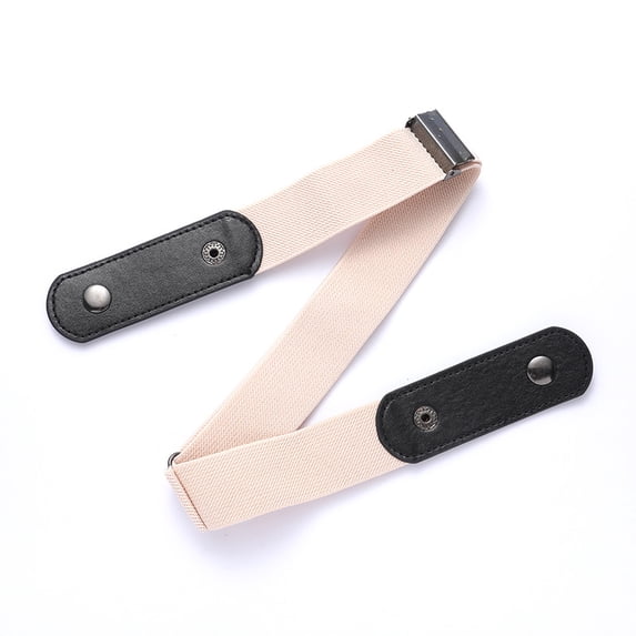 Elastic Belt Without Buckle Cowboy Canvas Women Buckle Free Belt Ladies Jeans Pants Waist Belt Stretch No Buckle Invisible Belt