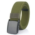 thumbnail image 1 of Elastic Belts for Men - Stretch Canvas No Metal Plastic Buckle for Work Sports - Adjustable Trim to Fit 28-45" Waist, 1 of 2