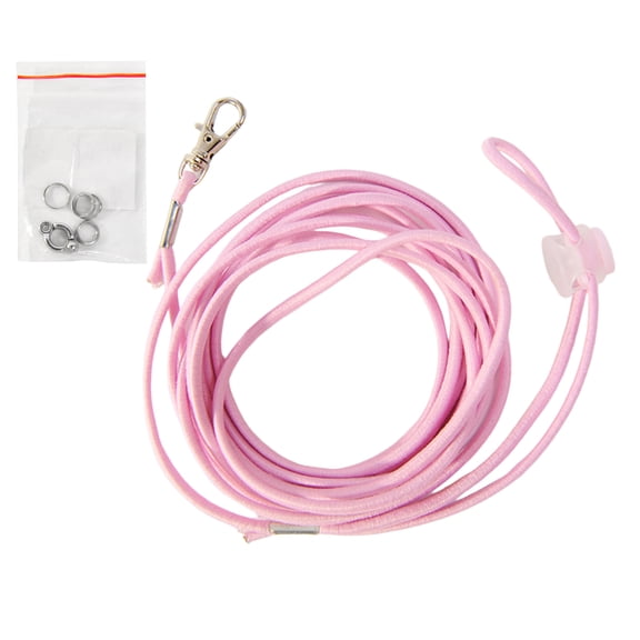 Elastic Bird Leash 3Meter Long Adjustable Parrot Flight Rope Escape Proof Bird Leash with 6# Ankle Rings For Outdoor