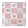 thumbnail image 1 of Elastic Border Floral Tablecloth for Kitchen Use, Durable Square Polyester for Daily Meals, 34x34 Inch, 1 of 6