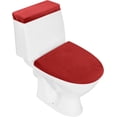 thumbnail image 1 of Elastic Bottom Cover Set,Red Toilet Tank Lid Cover,Polyester Fibre Toilet Lid Cover,Replacement Toilet Cover for Bathroom Decor Accessories (Red), 1 of 6