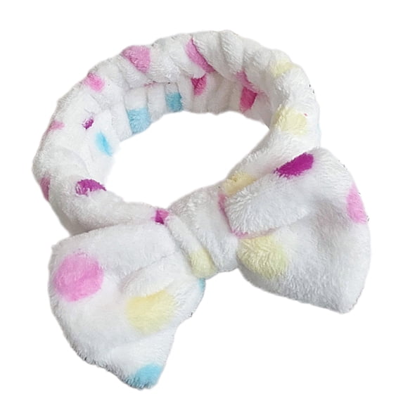 Elastic Bowknot Plush Spas Headbands For Women And Girl Perfect For Makeup And Face Washing Accessories Hairband