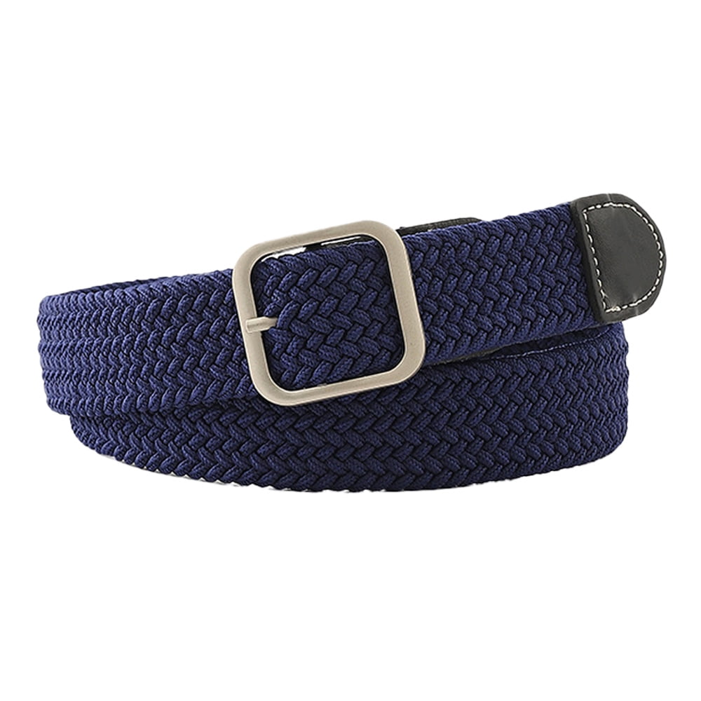Elastic Braided Belt Stretch Woven Fabric Belt for Jeans Gelante Canvas Elastic Fabric Woven Stretch Multicolored  main image 2