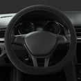 thumbnail image 1 of Elastic Breathable Steering Wheel Cover 15 Inch Universal Fit, Microfiber Mesh Fabric No-Slip Grip – Sweatproof Comfort Warm in Winter Cool in Summer All Year Round, 1 of 6