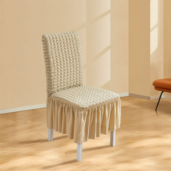 Elastic Bubble Chair Cover Waterproof Stool Slipcover - All-Season Stretchable Dining Seat Protector(B,1X Chair Cover)