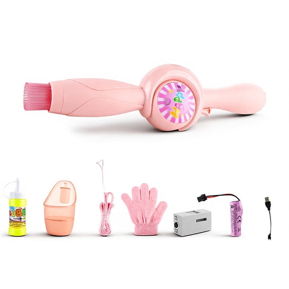 Elastic Bubble Fog Wand for Kids Smoke Bubbles Machine with Party Colorful Lights, Bubbles Blower Gifts for Parent-Child Interaction(Red)