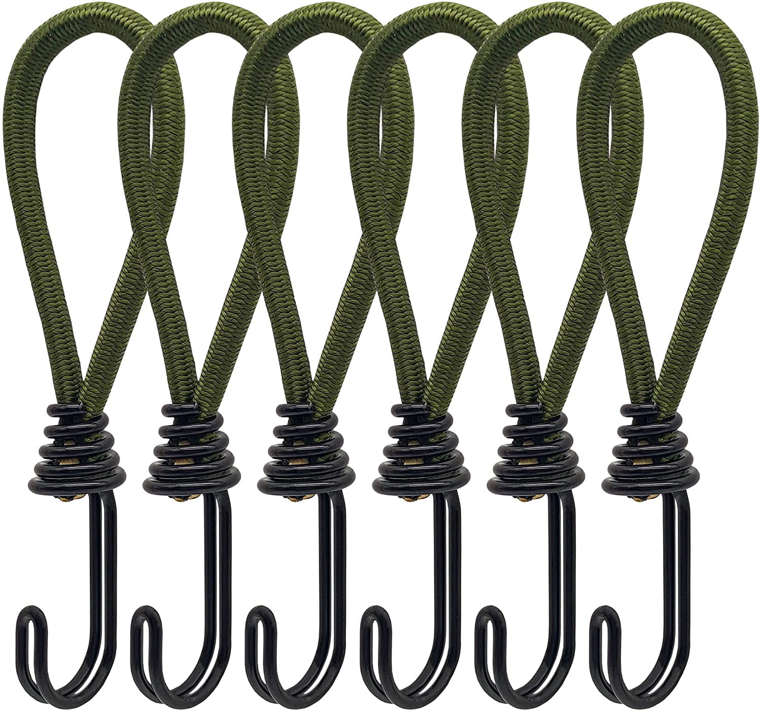 Elastic Bungee Rope with Hooks, Metal Shock Cord Hooks for Outdoor