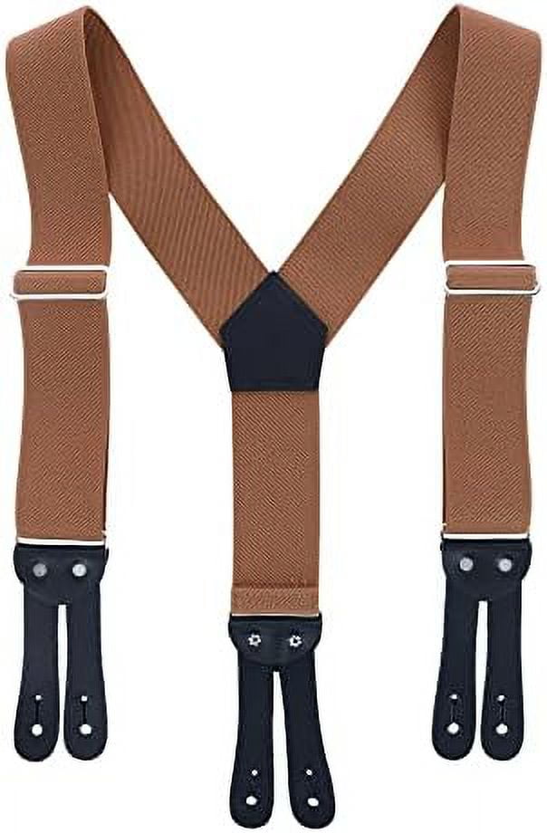 Elastic ButtonEnd YBack 2 Inch Work Suspenders