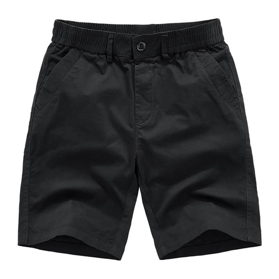 Elastic Button Waist Shorts for Men Loose Fitting Jogger Fitness Short Pants Wide Leg Casual Shorts