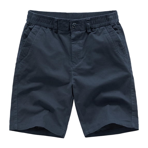 Elastic Button Waist Shorts for Men Loose Fitting Jogger Fitness Short Pants Wide Leg Casual Shorts