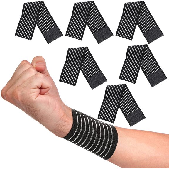 Elastic Calf Compression Bandage Sleeve Wrap for Calf Pain Relief Lower Leg Compression Support Shin Splint Guard Adjustable Black