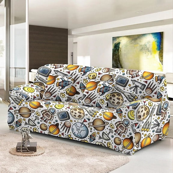 Elastic Cartoon Sofa Cover Stretch Tight Wrap All-inclusive Couch Covers For Living Room Armchair Slipcover