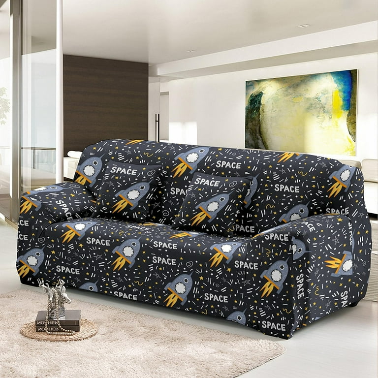 Elastic Cartoon Sofa Cover Stretch Tight Wrap All inclusive Couch Covers for Living Room Armchair Slipcover Funda Sofa Elastica Walmart