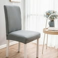 thumbnail image 1 of Elastic Chair Cover under $5! CQCYD Elastic Chair Cover Universal Fit, Stretchable Seat Slipcover for Dining Chairs, Fabric Chair Protector for Home and Office, Washable Chair Cover, 1 of 4