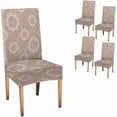 thumbnail image 1 of Elastic Chair Cover Slipcover Set of 4 Boho Delicate Round Floral Chair Covers Dining Room Chair Seat Covers for Kitchen Dining Room, 1 of 5
