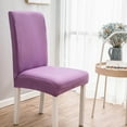 thumbnail image 1 of Elastic Chair Cover Solid Color Brushed High Stretch Polyester Spandex Slip Resistant Universal Fit 15.7-19.7in Soft Washable Dining Room Office Restaurant Home Furniture Protection, 1 of 3