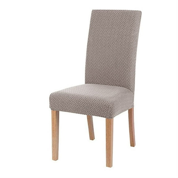 Elastic Chair Cover for Dining Room Wedding Banquet Hotel Solid Jacquard Chair Cover Stretch Chair Cover