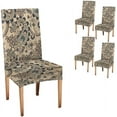thumbnail image 1 of Elastic Chair Covers Set of 4, Vintage Bustling Blooming Boho Floral Dining Chair Slipcover Kitchen Chair Cover for Kitchen Home or Party, 1 of 4