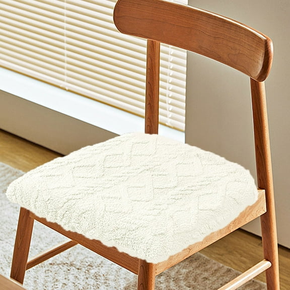 Elastic Chair Cushion Cover | Stretchable Polyester Fabric | Water & Stain Resistant | Multiple Colors & Sizes for Dining & Office Chairs