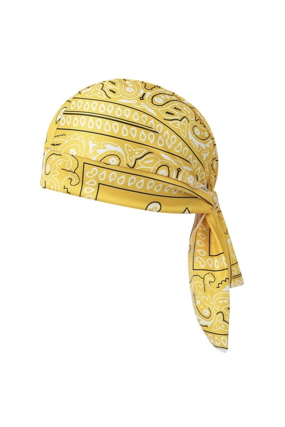 Elastic Cooling Headscarf, Cooling Bandana Cap for Men Women, Breathable Paisley Headband for Running Cycling Motorcycle,One Size
