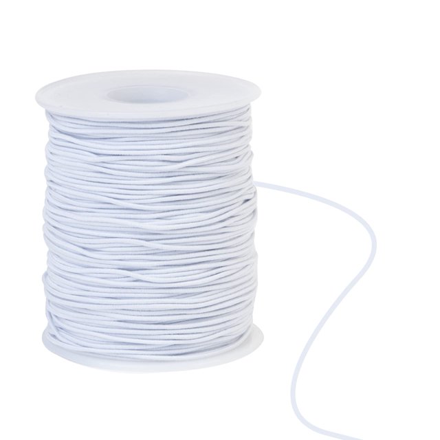 Elastic Cord, 1mm x 100m Bracelet String Elastic String Beading Cords