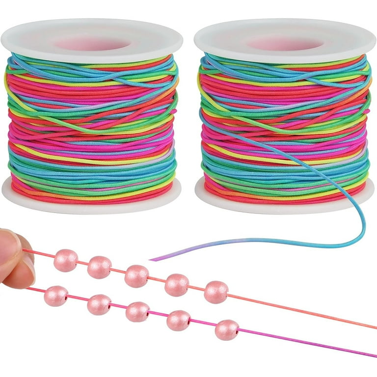 Elastic Cord,Bexikou Rolls 1mm x 100m Beading String Cords