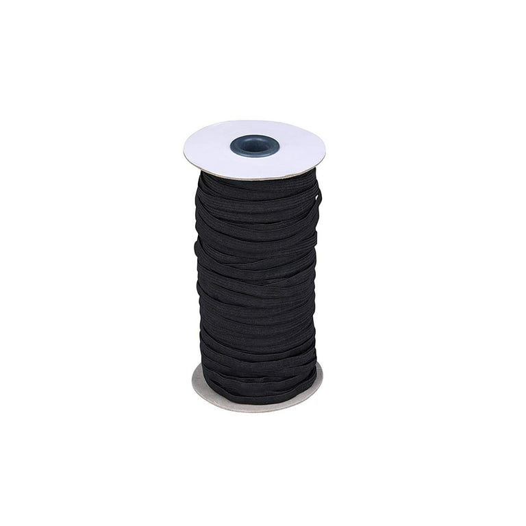 Black Nylon Cord Elastic - Elastic by the Yard