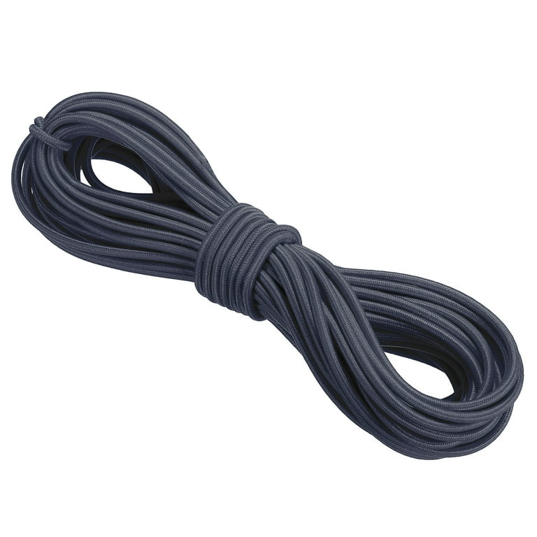 Elastic Cord Heavy Stretch String Rope 1/8 11 Yards Dark Grey for Crafting  DIY Sewing Hook Strap Camping 