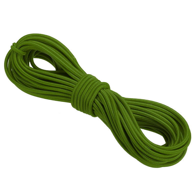 Elastic Cord Heavy Stretch String Rope 1/8 inch 11 Yards Light Green for Crafting DIY Sewing Hook Strap Camping