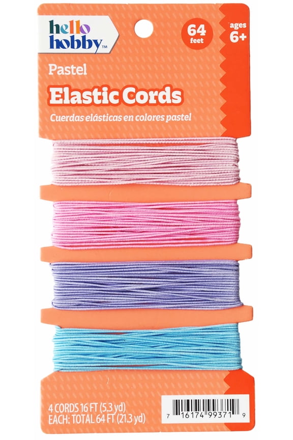 Stretch Cord Pastel 1mm 64ft