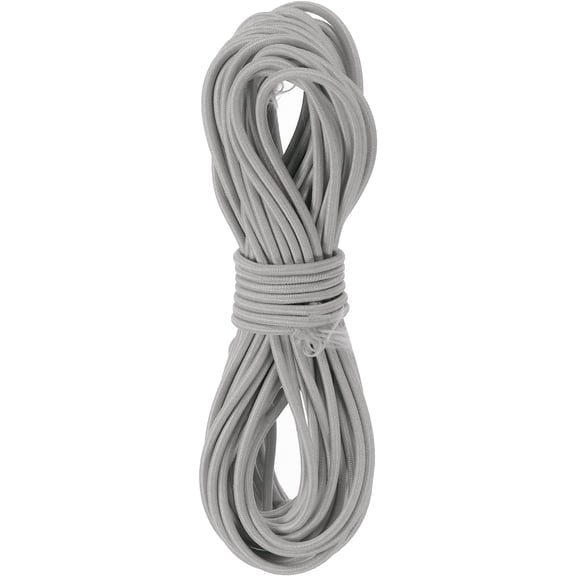Elastic Cord Stretch String Heavy Rope 2.8mm 11 Yards Long Rubber [for Sewing, Camping, DIY Craft, Bead Necklaces Making, Outdoor] - Grey