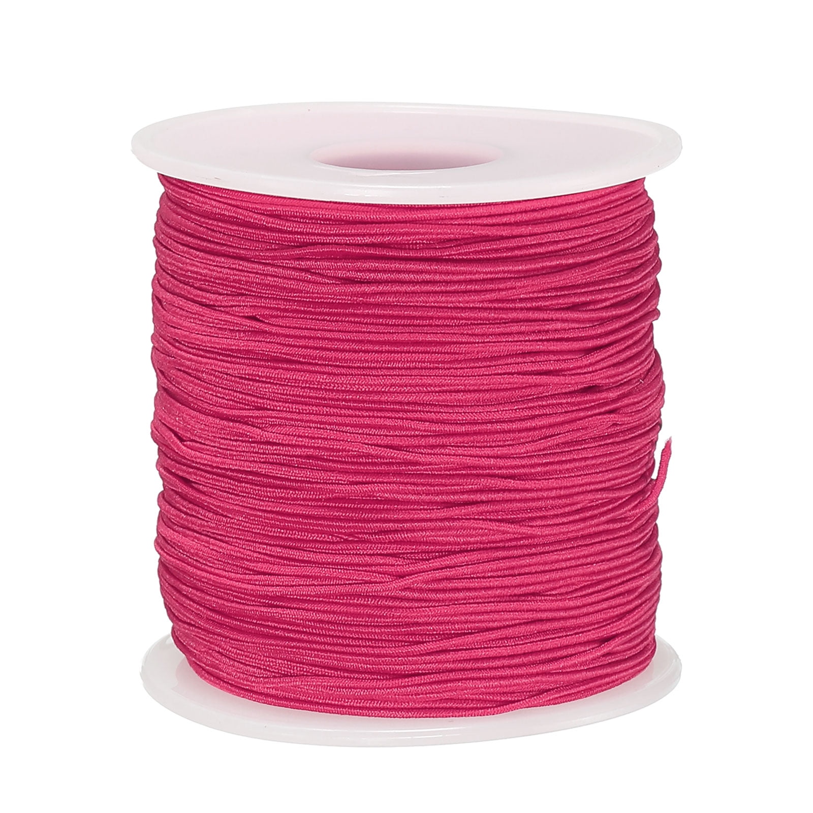 Uxcell Elastic Cord DIY Making Stretchy String Thread Rope Craft Wire, Rose  Red 