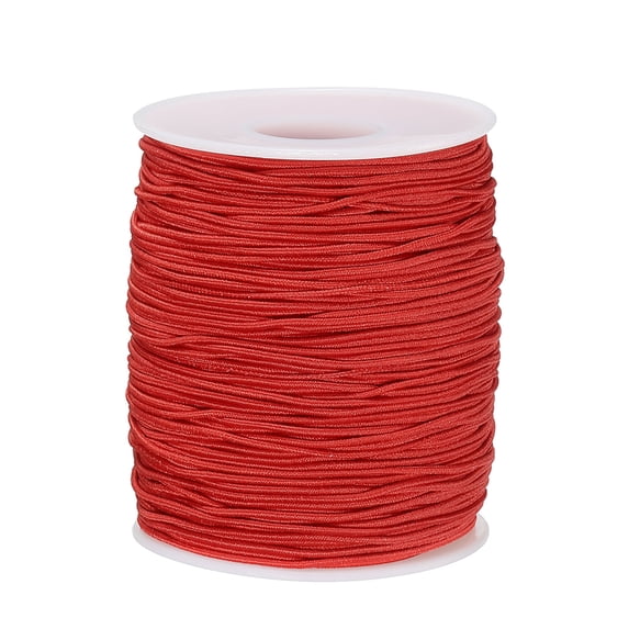 Elastic Cord Stretchy String 1.2mm 109 Yards Red for Craft, Jewelry Making, Bracelets, Necklaces, Beading
