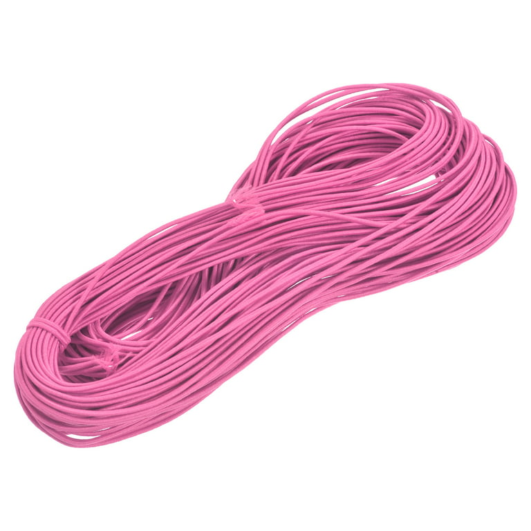 Elastic Cord Stretchy String 2mm 49 Yards Pink for Crafts, Bracelets,  Necklaces, Beading