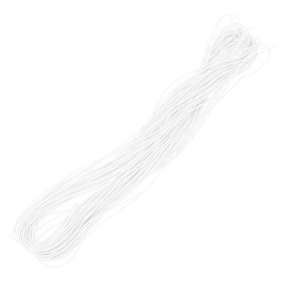 Elastic Cord Thread Rope Bracelet Jewelry Bungee Beaded White Polypropylene Latex