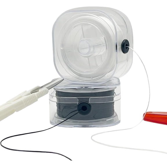 Elastic Cord for Bracelets, 2 Rolls 0.8mm Flat Stretchy Bracelet String, 220 Yards Elastic String for Jewelry Making wit