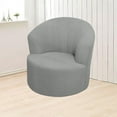 thumbnail image 1 of Elastic Corn Kernel Swivel Chair Cover Light Gray,Stretch Armchair Slipcovers Round Club Chair Couch Cover Armchair Cover for Recliner Sofa Modern Swivel Chair Slipcover Barrel Armchairs Cover, 1 of 7