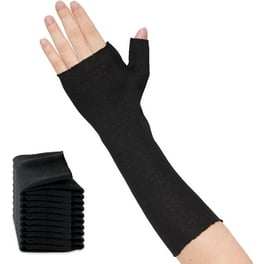 JTWEEN Pair Arthritis Gloves Compression Gloves w/ Strap