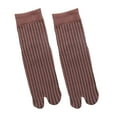 thumbnail image 1 of Elastic Cotton Tabi Socks 2 Toe Socks -Flops Socks Unisex Coffee, 1 of 7