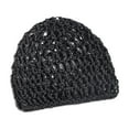 thumbnail image 1 of Elastic Crochet Hair Net Wrap Soft Breathable Mesh Bonnet For Silk Hair Sleeping Long Straight Curly Styles, 1 of 8