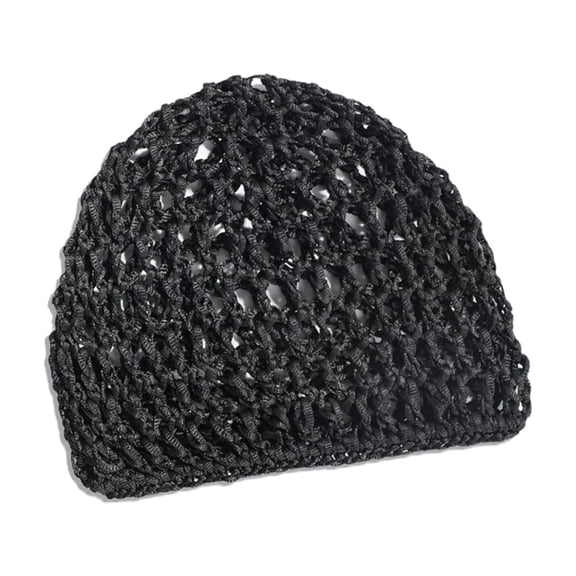 Elastic Crochet Hair Net Wrap Soft Breathable Mesh Bonnet For Silk Hair Sleeping Long Straight Curly Styles