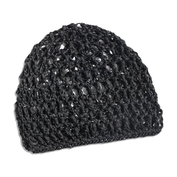 Elastic Crochet Hair Net Wrap Soft Breathable Mesh Bonnet For Silk Hair Sleeping Long Straight Curly Styles
