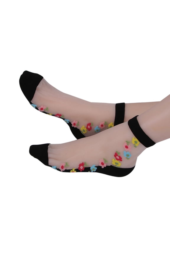 Elastic Crystal Silk Short Socks, Ultrathin Transparent Lace Dress Hosiery, Lightweight Summer Breathable Comfort Hollow Socks for Men Socks Socks for Women Short Socks for Women