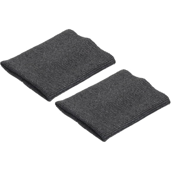 Elastic Cuffs Ribbed Trims 4" x 3.5" Cotton Fabric Knit Rib Stretch Tape Cuff Sleeve Waistband for Sewing, Dark Grey 1 Pair