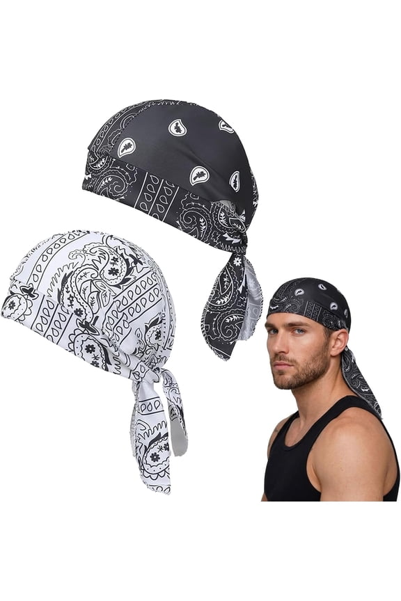 Elastic Cycling Sports Cap, Cooling Headscarf Cap, Breathable Wicking Suitable for running, hiking, and trekking(a*2pcs)