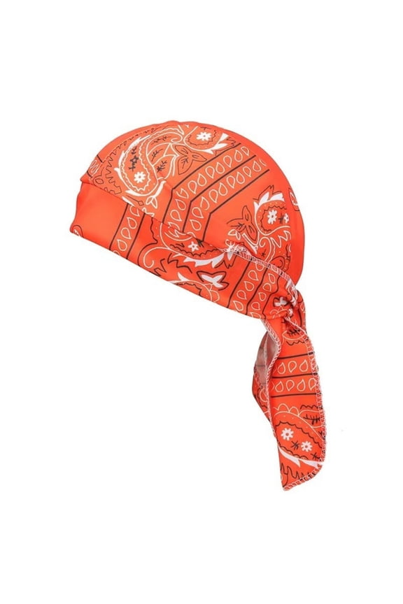 Elastic Cycling Sports Cap, Paisley Cooling Headscarf Cap, Ultra-Light Elastic Cap, Breathable Quick-Dry